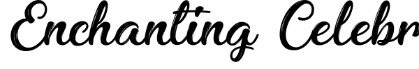 Enchanting Celebrations font preview